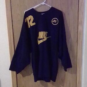 Nike Black Shirt with Gold Accents